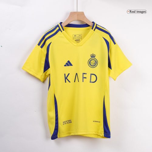 Al Nassr Home Kids Soccer Jerseys Kit 2024/25