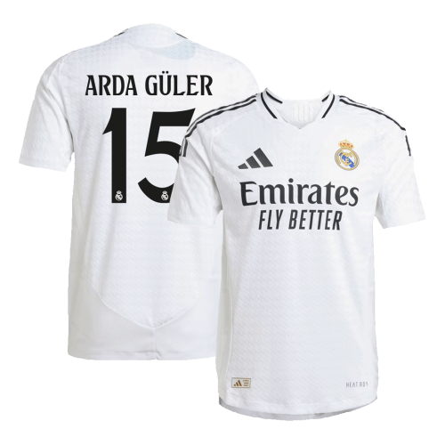 ARDA GLER #15 Real Madrid Home Authentic Soccer Jersey 2024/25