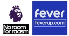 US$7.00 24/25 Premier League Badge & No Room For Racism & Fever Sponsor（white） +$7.00