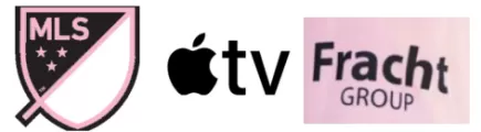 US$8.00 Inter Miami MLS Home Badge & Apple TV(Black) & Fracht Group(Black) +$8.00
